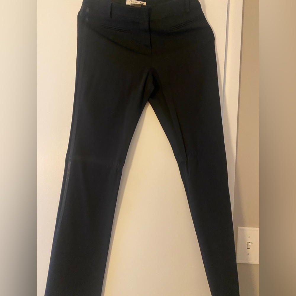 Christian Dior black tuxedo pants